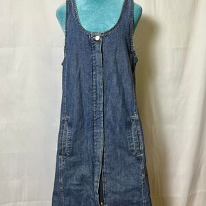 90's Vintage French Dressing Jeanswear Paris Women's Denim Dress